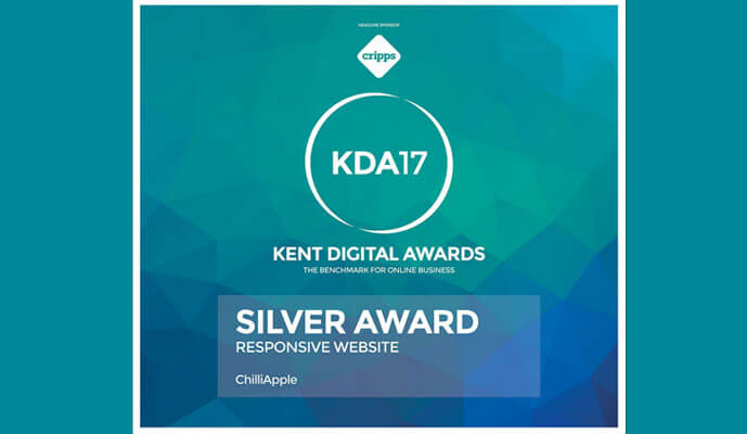 Kent Digital Awards 2017 – Winner Of Silver For Responsive Website