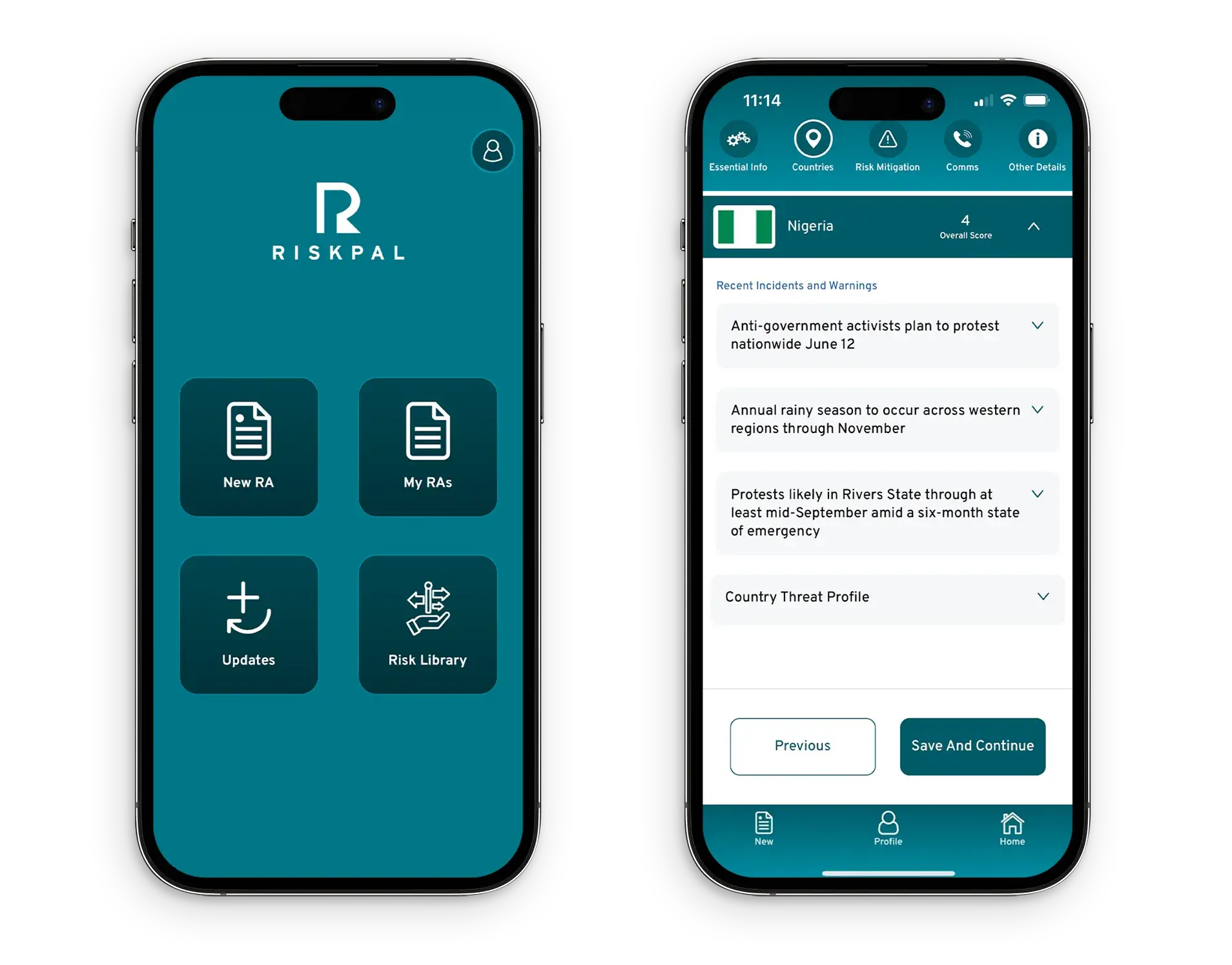 RiskPal 2nd image Website Tablet Image
