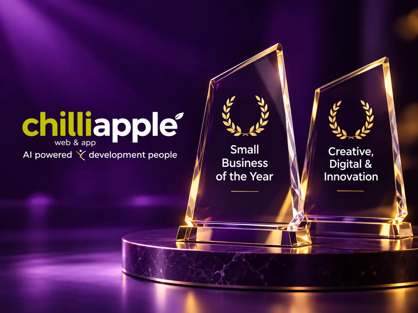 Two Categories, One Proud Team: chilliapple Named a Kent Business Awards Finalist